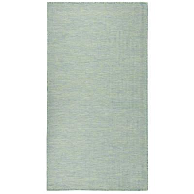 VidaXL Buitenkleed platgeweven 80x150 cm turquoise