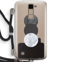 Marmeren cirkels: LG K10 (2016) Transparant Hoesje met koord