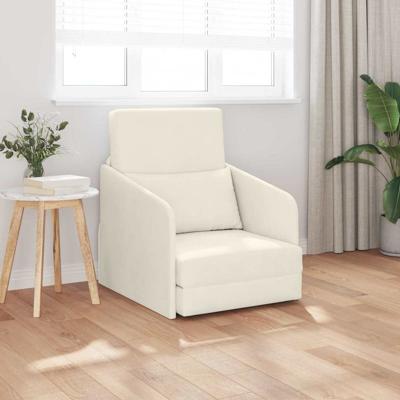 Slaapbank Crème 65 x 80 x 83 cm Fluweel
