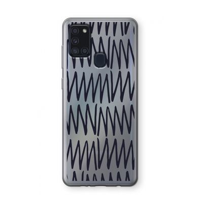 Marrakech Zigzag: Samsung Galaxy A21s Transparant Hoesje