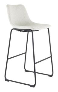 Light & Living Barkruk 'Jeddo' Bouclé, kleur Crème (zithoogte 72cm)