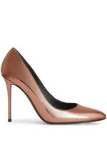 Giuseppe Zanotti escarpins Jakye en cuir verni 105 mm - Marron - thumbnail