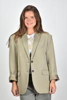 Anine Bing blazer Quinn oversized fit groen - thumbnail