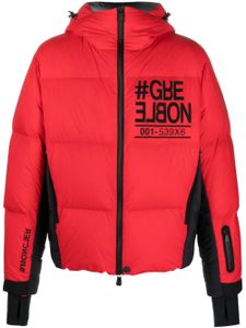 Moncler Grenoble padded hooded jacket - Rouge