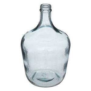 Atmosphera vaas Fles - blauw transparant - glas - H30 x D18 cm