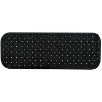 Douche/bad anti-slip mat badkamer - rubber - zwart - 36 x 97 cm - rechthoek - XXL-size