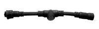 Kerstverlichting T connector 25cm zwart