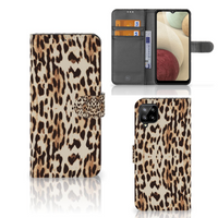 Samsung Galaxy A12 Telefoonhoesje met Pasjes Leopard