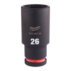 Milwaukee Accessoires SHOCKWAVE Krachtdop 1/2" lang 26 mm | 1 stuk - 4932480344