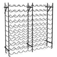 Wijnrek van Metaal Stabiel Flessenrek Flessenrek Wijnrek voor 100 Flessen