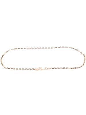 Karl Lagerfeld collier K/Signature en chaîne - Or