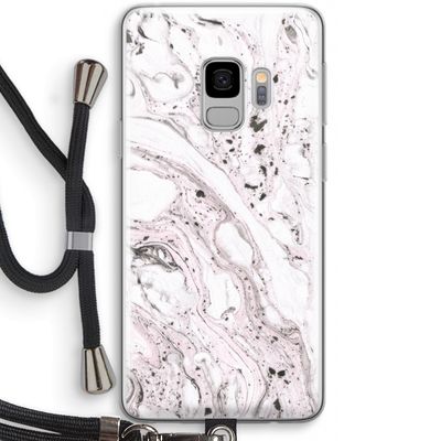Mengelmoes: Samsung Galaxy S9 Transparant Hoesje met koord