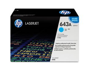 HP 643A originele cyaan LaserJet tonercartridge