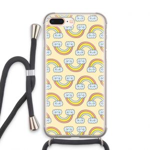 Regenboog: iPhone 7 PLUS Transparant Hoesje met koord