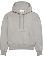 AMI Paris hoodie à lien de resserrage - Gris