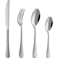 Bestekset - ARTHUR MARTIN - AM4463 - 24 delig - RVS - Gehamerde afwerking