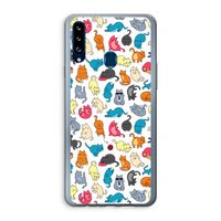 Kleurrijke katten: Samsung Galaxy A20s Transparant Hoesje