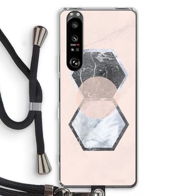 Creatieve toets: Sony Xperia 1 III Transparant Hoesje met koord