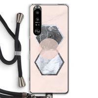 Creatieve toets: Sony Xperia 1 III Transparant Hoesje met koord