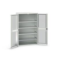 Bott Verso Systeemkast | 1300x550x2000mm | 4 Legborden | 2 Raamdeuren | RAL 7035 - 16926663.16