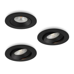 LED-inbouwspot Ozera zwart 10W dimbaar IP54