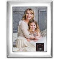 Haes Deco Verzilverde Fotolijst Bari voor een foto van 10x15 cm - Fraai Verzilverd met luxe Houten achterzijde en standaard om neer te zetten