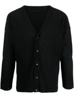 Homme Plissé Issey Miyake blazer nervuré à simple boutonnage - Noir - thumbnail