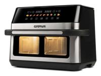 G3 Ferrari G10223 friteuse Dubbel 12 l Vrijstaand 2200 W Heteluchtfriteuse Zwart, Roestvrijstaal