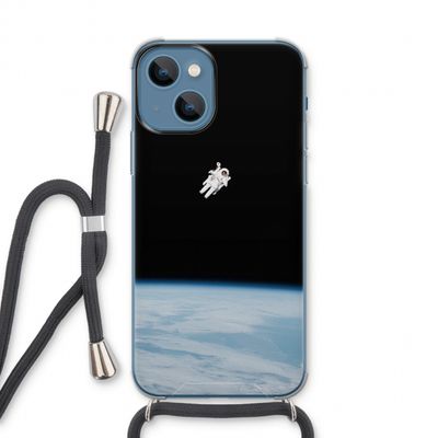 Alone in Space: iPhone 13 Transparant Hoesje met koord