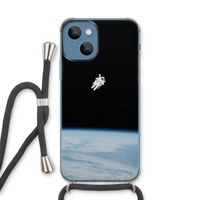 Alone in Space: iPhone 13 Transparant Hoesje met koord
