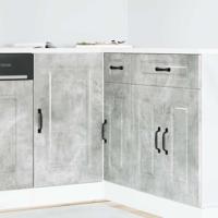 Onderkast Kalmar bewerkt hout betongrijs