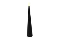 Ledkaars kegel Lyon D 5 cm H 29 cm zwart
