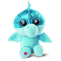 NICI Knuffel Draak - Jet-Jet - pluche - blauw - 15 cm   - - thumbnail