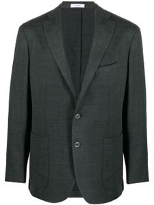 Boglioli blazer en laine vierge à simple boutonnage - Vert