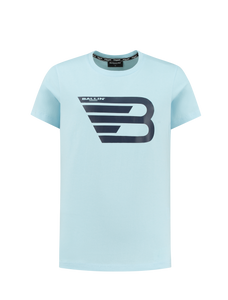 Ballin T-shirt met logo - Lt blauw