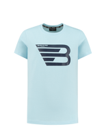 Ballin T-shirt met logo - Lt blauw