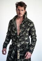 D-Robe badjas met capuchon - army-m