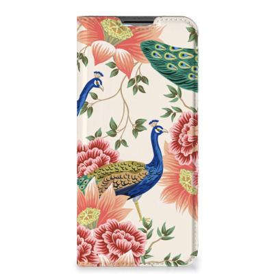 Hoesje maken voor OPPO A54s | A16 | A16s Pink Peacock Hoesje maken voor OPPO A54s | A16 | A16s Pink Peacock