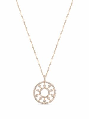 De Beers Jewellers collier Dewdrop en or rose 18ct serti de diamants