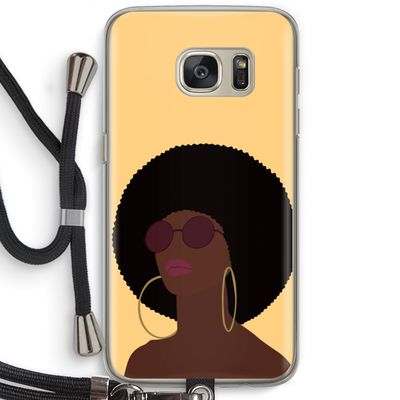 Golden hour: Samsung Galaxy S7 Transparant Hoesje met koord