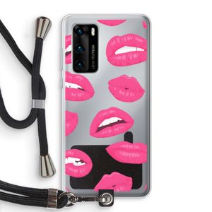 Bite my lip: Huawei P40 Transparant Hoesje met koord