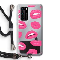 Bite my lip: Huawei P40 Transparant Hoesje met koord