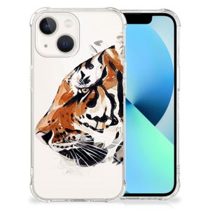 Back Cover iPhone 13 Watercolor Tiger