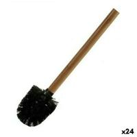 Toiletborstel Berilo Bruin Zwart Bamboe 8 x 35,5 x 8 cm (24 Stuks)