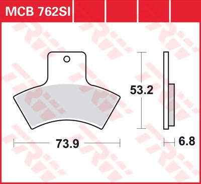 TRW Remblokken, en remschoenen voor de moto, MCB762SI Sinter offroad