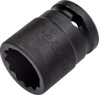 HAZET Krachtdopsleutel 900SZ-21 · 1/2 inch (12,5 mm) vierkant hol · Buitentwaalfkant tractieprofiel · SW 21 mm
