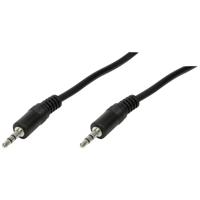 LogiLink CA1048 Jackplug Audio Aansluitkabel 0.20 m Zwart (mat) - thumbnail