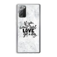 Partner in crime: Samsung Galaxy Note 20 / Note 20 5G Transparant Hoesje