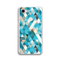 Gekleurde driehoekjes blauw: Google Pixel 3 XL Transparant Hoesje