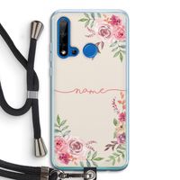 Rozen: Huawei P20 Lite (2019) Transparant Hoesje met koord